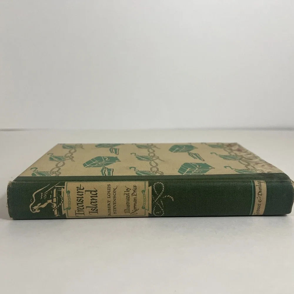 VINTAGE Treasure Island by Robert L Stevenson Junior Library HB 1947 Illustrated